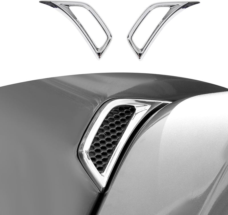 RT-TCZ for Jeep JL Side Fender Vent Decal Trim Cover for Jeep Wrangler JL JLU 2018-Present for Gladiator JT 2020-Present Chrome Exterior Accessories 2pcs - Image 1